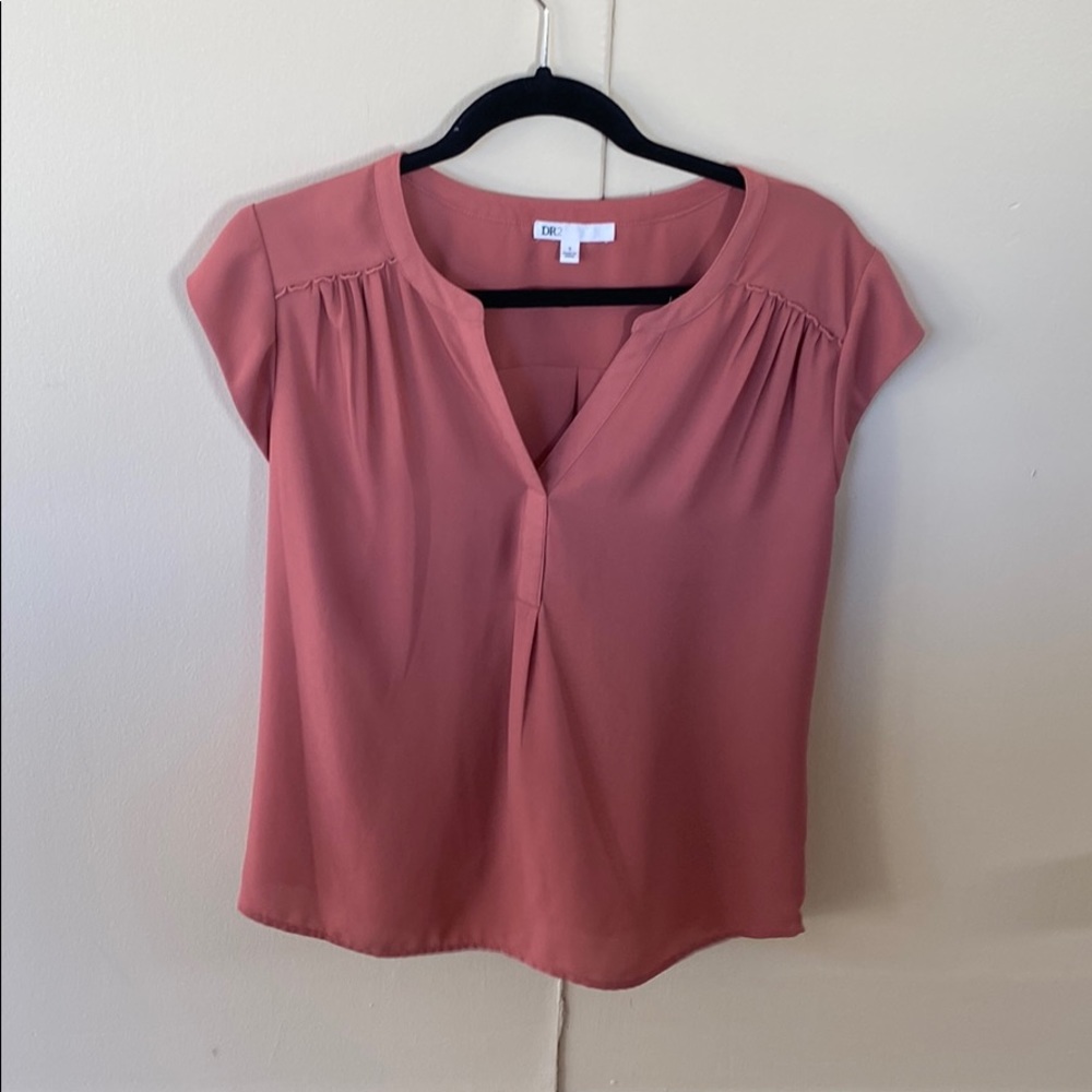 Pink blouse short sleeve